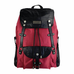 Rucksack Athena recyceltes PET & Leder rot