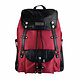 Athena Laptop Backpack in Recycled PET Fabric & Leather – Red