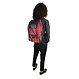 Athena Laptop Backpack in Recycled PET Fabric & Leather – Red