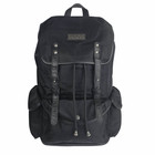 Vienna Recycled PET & Leather Backpack Black