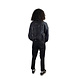 Laptop-Rucksack Vienna aus recyceltem PET-Gewebe & Leder – Schwarz