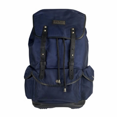 Vienna Recycled PET & Leather Backpack Blue