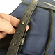 Vienna Laptop Backpack in Recycled PET Fabric & Leather – Blue