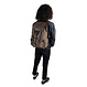 Vienna Laptop Backpack in Recycled PET Fabric & Leather – Brown