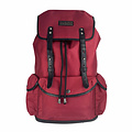 Rucksack Vienna recyceltes PET & Leder rot