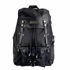 Rucksack Athena recyceltes PET & Leder schwarz