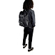 Laptop-Rucksack Athena aus recyceltem PET-Gewebe & Leder – Schwarz