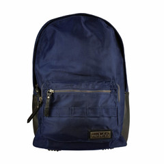 Rucksack Bergen recyceltes PET & Leder blau