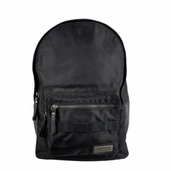 Rucksack Bergen recyceltes PET & Leder schwarz