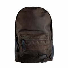Bergen Recycled PET & Leather Backpack Brown