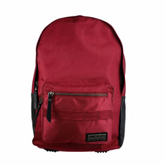 Rucksack Bergen recyceltes PET & Leder rot