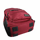 City-Rucksack Bergen aus recyceltem PET-Gewebe & Leder – Rot
