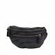 Lovis Unisex Belt Bag in Cow Leather – Black