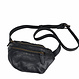 Lovis Unisex Belt Bag in Cow Leather – Black