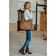 Lucille Large Shopper in Braided Cow Leather – Beige