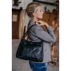 Audrey Leather Handbag Black