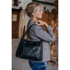 HANDTASCHE AUDREY Leder schwarz