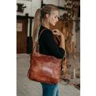 SHOPPER MELODY leather reddish brown