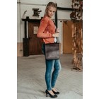 SHOULDER BAG AMBER leather brown