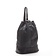 Beuteltasche Rucksack Giulia Leder schwarz