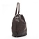 Leather pouch bag backpack GIULIA, brown
