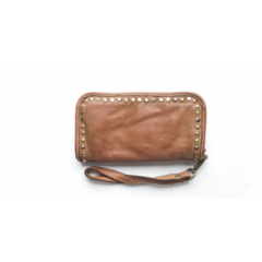 Geldbörse Clutch Felicia Leder tan