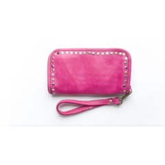 Geldbörse Clutch Felicia Leder pink