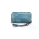 Italienische Damen Kalbsleder Geldbörse Clutch FELICIA - grigio