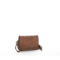 Elena Leather Pochette Clutch Tan