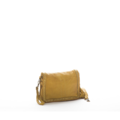 Pochette Clutch Elena Leder senape