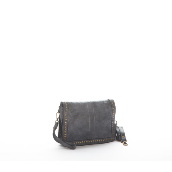 Italienische Damen Pochette Clutch Bag ELENA - grigio