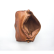 Elena Women's Pochette & Clutch in Vegetable-Tanned Calf Leather – Dark Brown