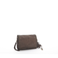 Elena Leather Pochette Clutch Dark Brown
