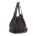 Women's bucket bag ANTONELLA - darkbrown