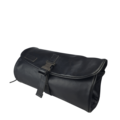 Cliffhanger Black Leather Toiletry Bag