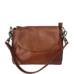 Hanna Reddish Brown Leather Handbag