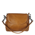 HANDBAG HANNA leather cognac