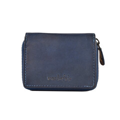 Little Marta Leather Wallet Indigo Blue