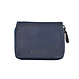 Little Marta Compact Wallet in Cow Leather – Indigo Blue