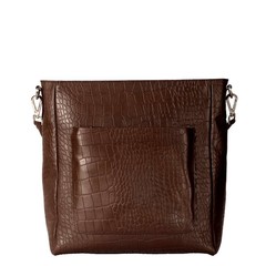 LIVIA SHOPPER brown croco leather