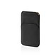 Handyhülle aus Nappaleder – 7,5 × 14,3 cm – Schwarz