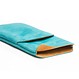 Handyhülle aus Nappaleder – 7,5 × 14,3 cm – Türkis