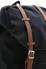 Black and brown backpack