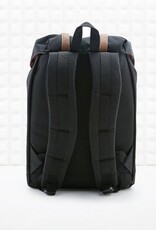 Black and brown backpack