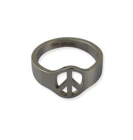 Ring Stainless Steel (RVS) Peace