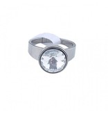 Ring Stainless Steel Glass Crystal