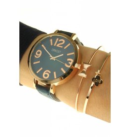 Ernest Horloge Arizona Dark Blue Rose Case