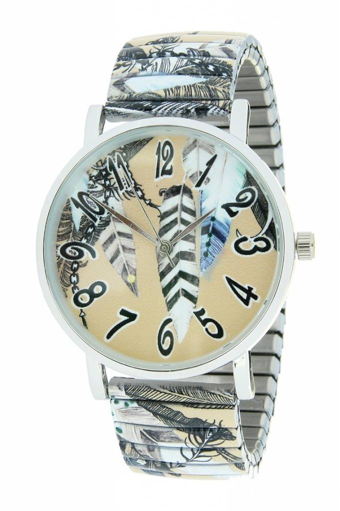 Ernest Horloge Feathers Taupe 7161