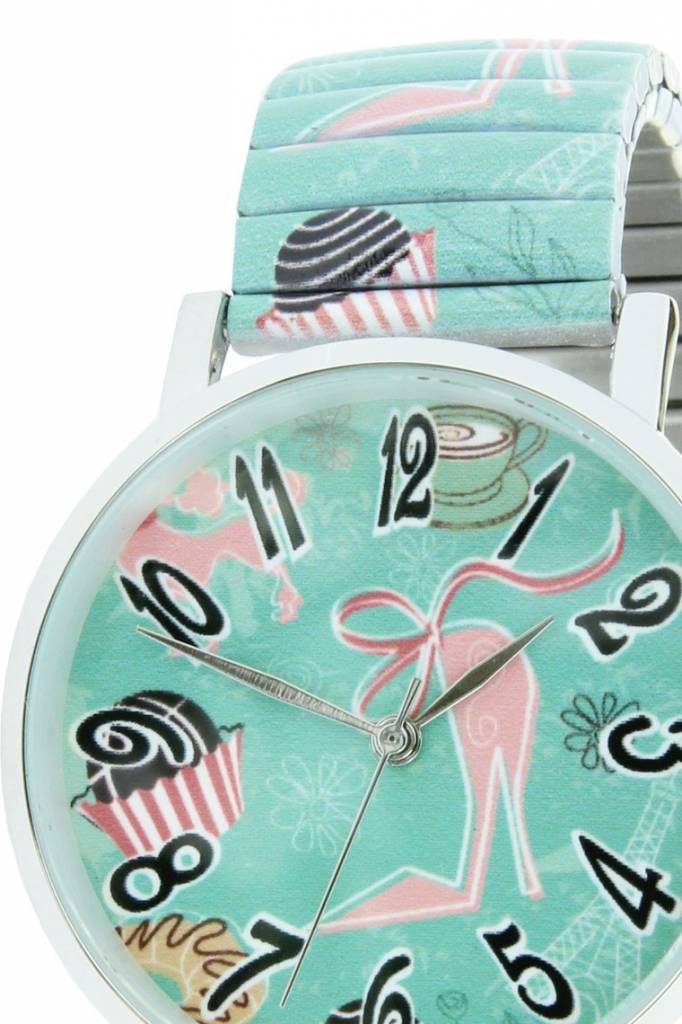 Ernest Horloge Pink Heels Mint 7169