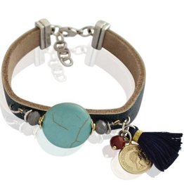 Armband Ibiza Boho - Echt Leder